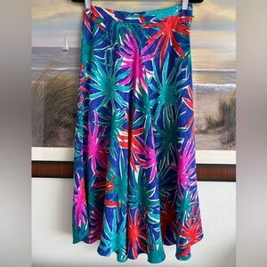 Flora Kung Silk Fireworks A-Line Skirt